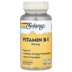 Solaray Vitamin B-1, 100 mg, 100 VegCaps
