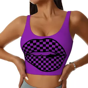 U Neck Athletic Crop Tank Top