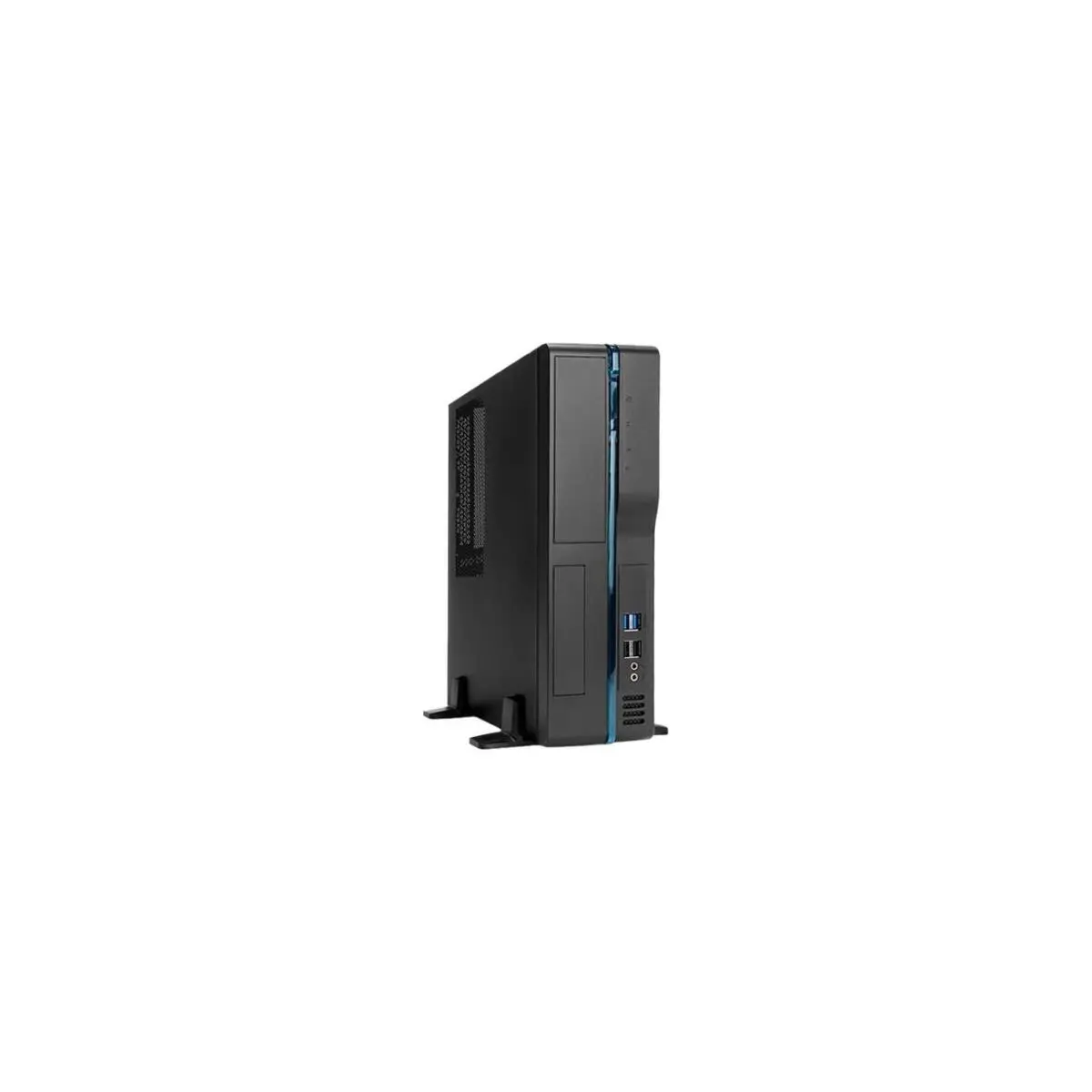 212 MAIN In-Win 300W ROHS-Certified Micro ATX Slim Desktop Case, Black, 1-1-2 Bays, USB 3.0 Ports, Ultra-Small