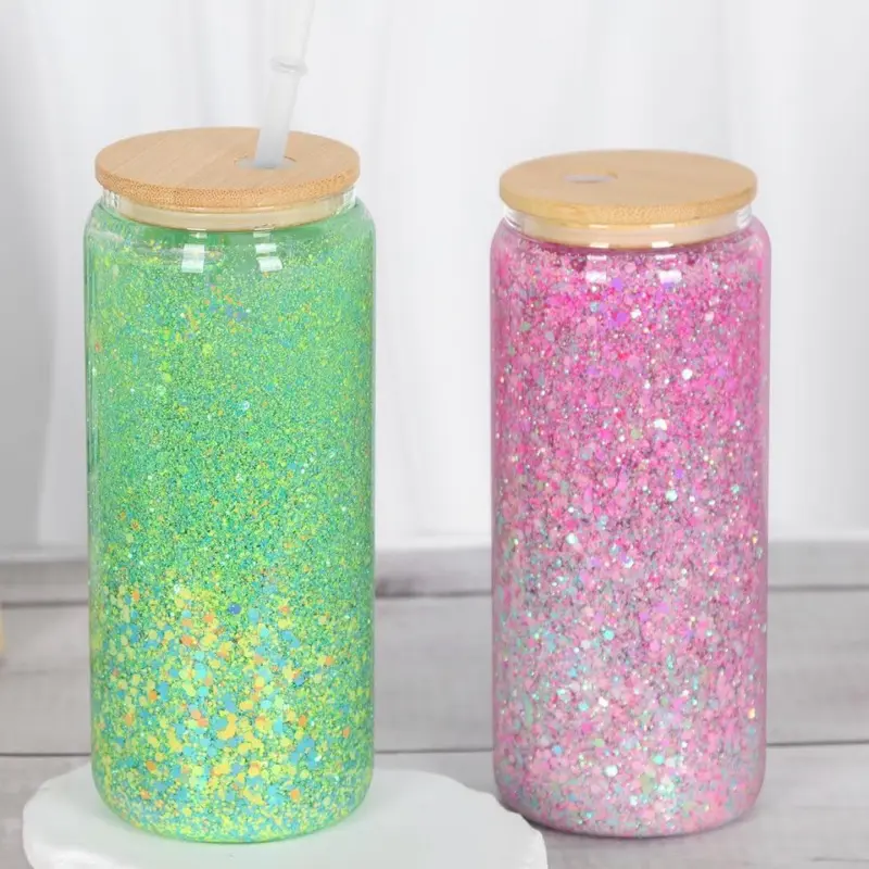 20oz acrylic snowglobe cup