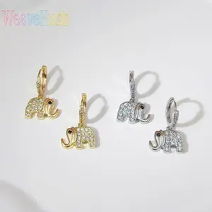 Simple Stylish Lucky Dumbo Elephant Earrings for Women, Cute Animal Elephant Design Dainty Ear Jewelry, Lightweight All-Match Fashion Earrings, Elegant Versatile Accessory for Daily Wear, Work, Dating, Parties & Holiday Gifting, Comfortable Long Time Wear