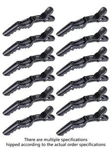 5/12pcs multifunctional hair styling split clip positioning zone crocodile clip suitable for professional hairdressers, women's hair clips, plastic anti slip hair clips, professional hair clips, hair salon zone clips