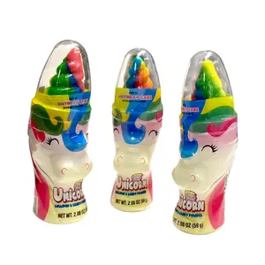 UNICORN LOLLIPOP & CANDY POWDER Sweet Snack Rainbow Bonbon