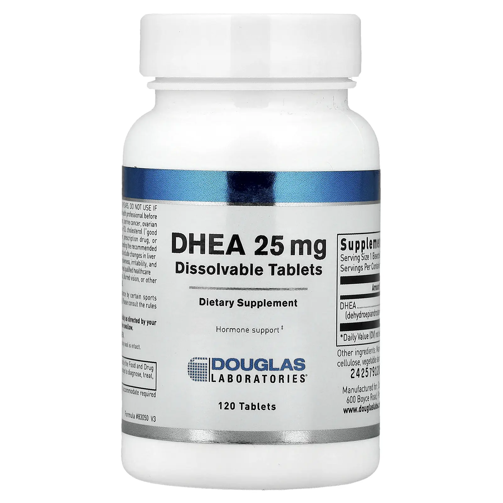 Douglas Laboratories DHEA, 25 mg, 120 Tablets