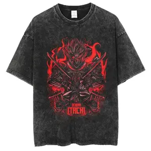itachi Red Demon Black Vintage T Shirt/Sweatshirt/Hoodie, Anime Hokage Fans, Unisex Shirt, Cotton Shirt, Crewneck Shirt, Streetwear 4V3