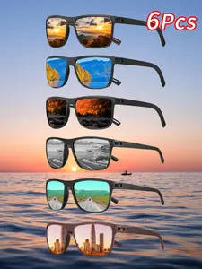 Unisex Polarized Sunglasses for Woman, Trendy Casual Tinted Lens Polarized Sunglass Men for Everyday Use, Fashion Accessories for Outdoor Activities