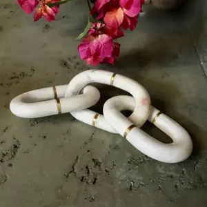 Marble Chain w/Brass Décor