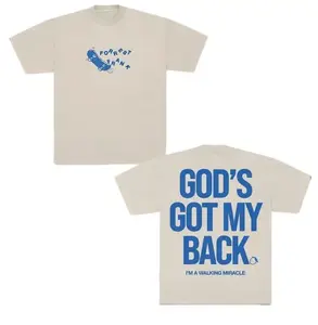 Forrest Frank God’s Got My Back Graphic T-Shirt, Christian Faith Quote Shirt, Inspirational Worship Merch, forest frank shirt lemonade, forest frank shirt concert, Unisex Menswear Womenswear Tee
