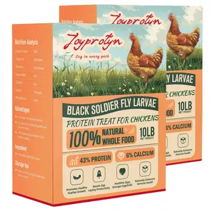 Joyprotyn 20LB Black Soldier Fly Larvae Non-GMO 43% Protein 6% Calcium Dry Food for Chickens High Calcium for Strong Eggshells & Healthy Growth 85X More Than Mealworms Eco-Friendly Natural Whole Food #Summervibes#petlovers fathersdaygift