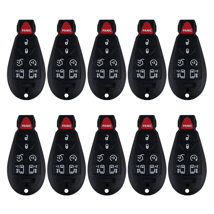 10 X Replacement For 2008-2019 Chrysler Dodge VW 7B Keyless Go Fobik Key IYZ-C01C