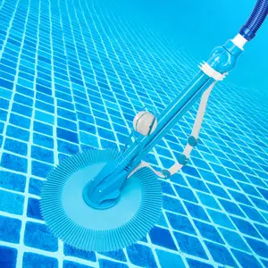 Outvita Auto Swimming Pool Cleaner with 10pcs Durable Hose,Automatic Pool Vacuum Cleaner w/ 10 Hose, Powerful Sunction Fit for Above-Ground & Inground Swimming Pool Debris Floor Walls Dirt, Blue