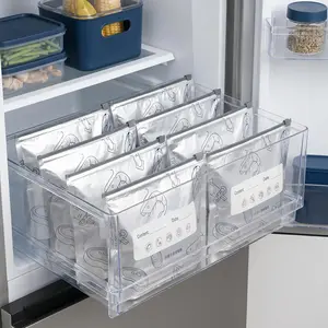New reusable upgraded thickened upright aluminum foil sealing storage bags, with labels and zipper locks, suitable for washable kitchen items like vegetables, fruits, and meat, perfect for Thanksgiving, Christmas, and New Year gifts