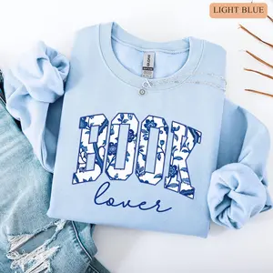 Cute Book Lover Sweatshirt, Bookworm Crewneck, Reading Club, Librarian Gift, Bookish Merch, Reader, Teacher Gift, Book Girly Top, Read Book