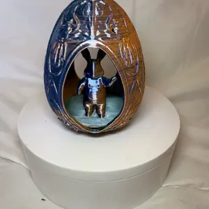 3d printed Easter egg with bunny