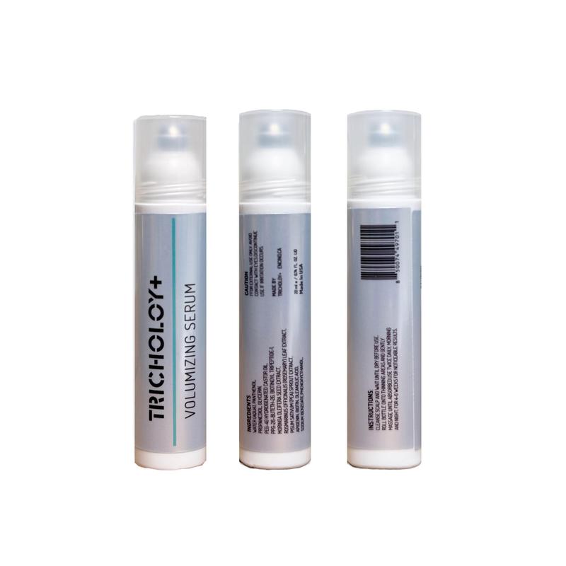 Tricholoy Hair Growth Roll-On Serum for Men & Women | 3% Rosemary, Pea Sprout, Moringa | Precision Scalp Applicator | Paraben/Sulphate-Free | Non-Oily | DHT Blocking