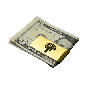 Stainless Steel Money Clip - Motivational Luxury Cash & Card Holder - 100% Stainless Steel - Minimalist & Slim - Middle Finger Fuck You Pattern Design - Compact & Practical Design - Ideal Gift for Special Days