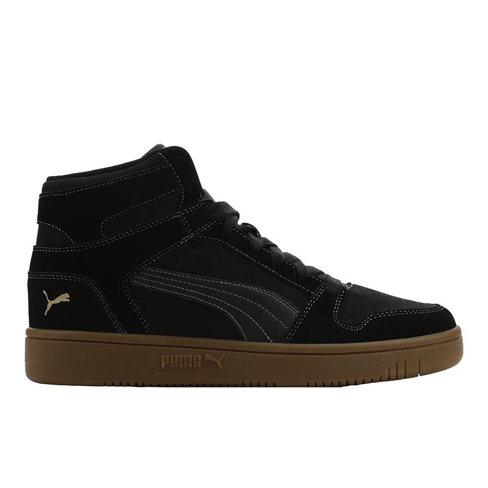 PUMA Mens Rebound Layup Mix Lace Up Sneakers Shoes Casual - Black