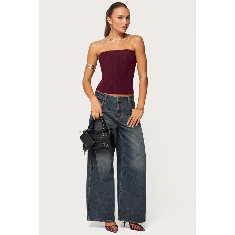 Reed Sheer Mesh Corset