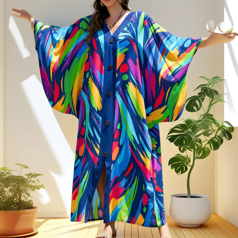 Blue Background Coloured Stripes