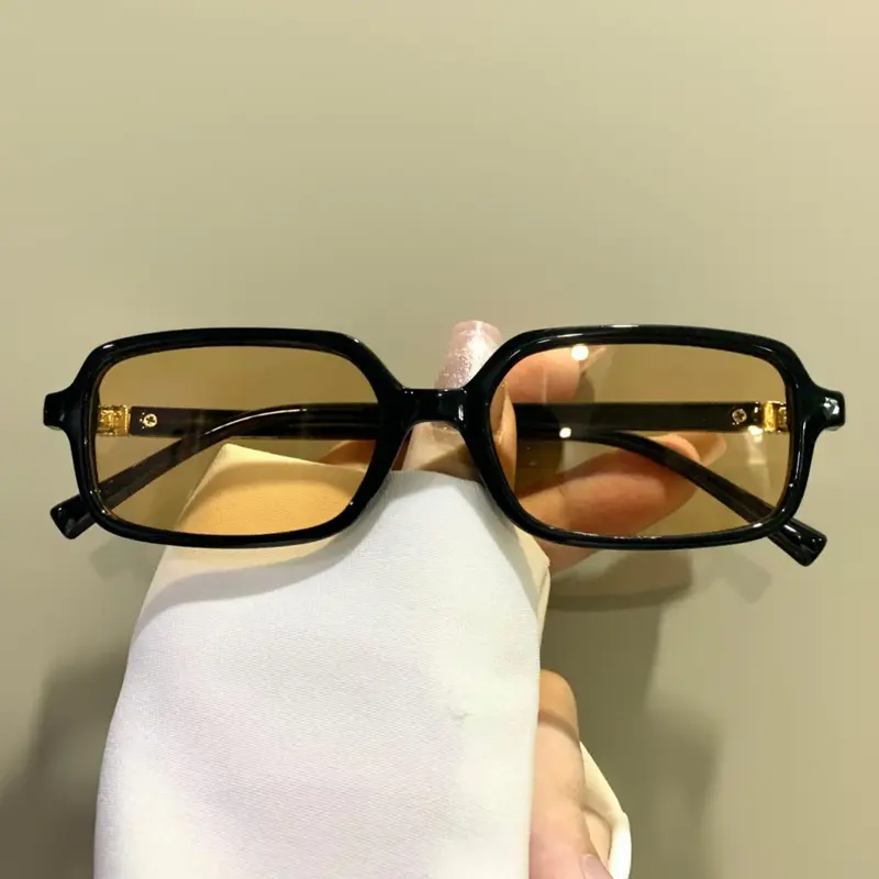 Unisex Vintage Rectangle Frame Eyeglasses, Stylish Square Frames, Trendy Casual Glasses for Everyday Use, Fashion Accessories for Outdoor Activities, Stylish Trendy Eyewear, Fashionable Frames Glasses