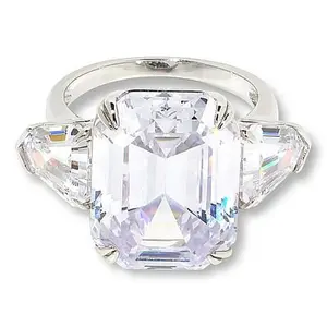 Radiance by Absolute™ Couture Emerald-Cut and Trilliant Cocktail Ring