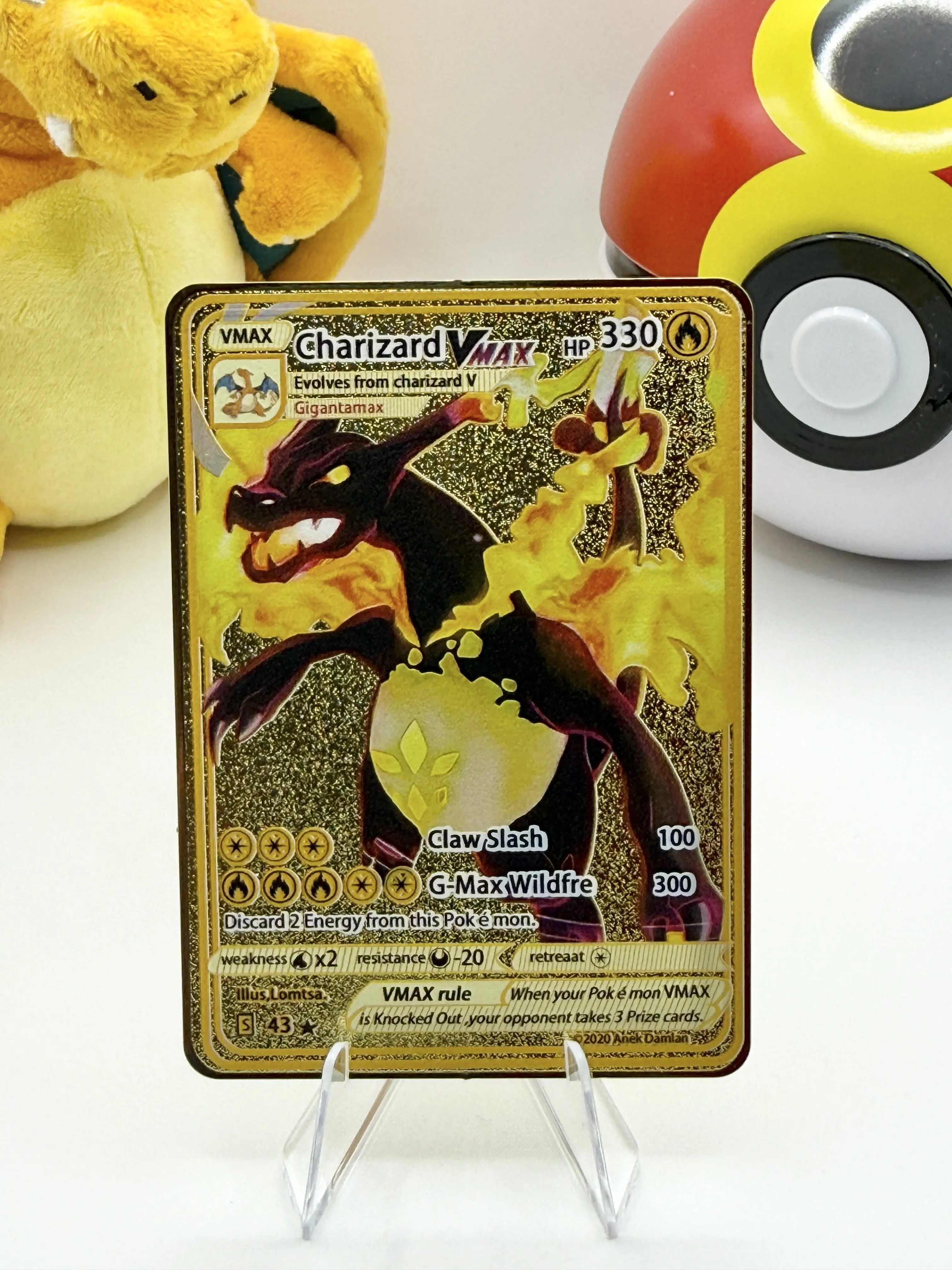 gold metal pokemon card charizard vmax TCG: Sword & Shield Ultra-Premium Collection : Toys & Games gold pokemon cards charizard vmax