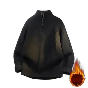 2025 American Style Four Seasons Streetwear Everyday Outdoor Comfortable Skin-Friendly Personalized High Street Fashion Casual Polyester Acrylic Nylon Pullover Knit Fleece Sweater