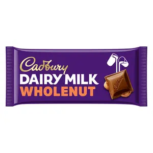 Cadbury Wholenut Chocolate Bar Sharing Size 180g