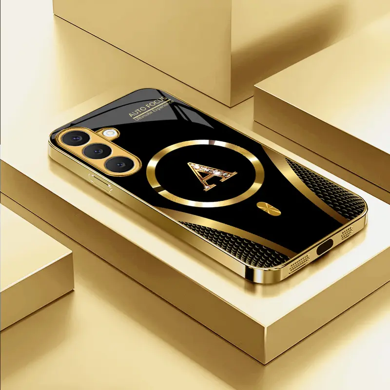 Suitable for [Galaxy S26+] high-end MagSafe phone case，Features a magnetic attachment function，Choose from all 26 letters—featuring a sophisticated, minimalist design. YM99