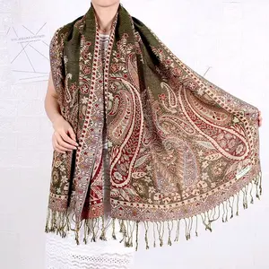 Pashmina Kashmiri paisley designed shawls