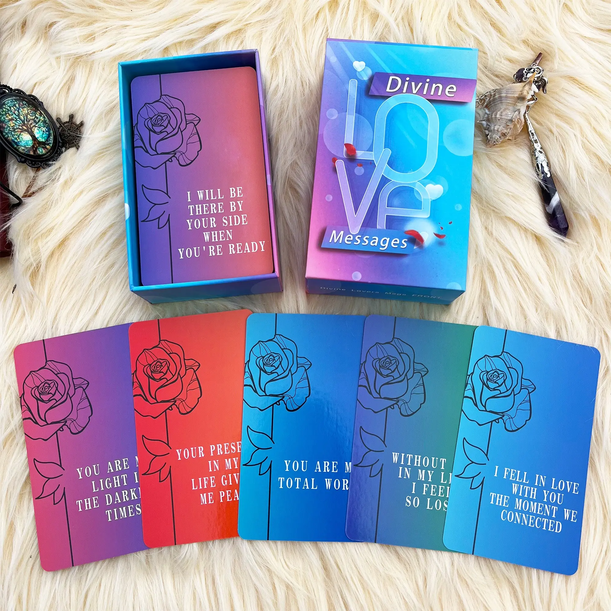 Divine Lovers Oracle Cards, Divine Lovers Oracle Card Set, 64 Love Tarot Cards, Twin Flame Oracle Deck, oracle card decks with meanings on them, Message Oracle Cards