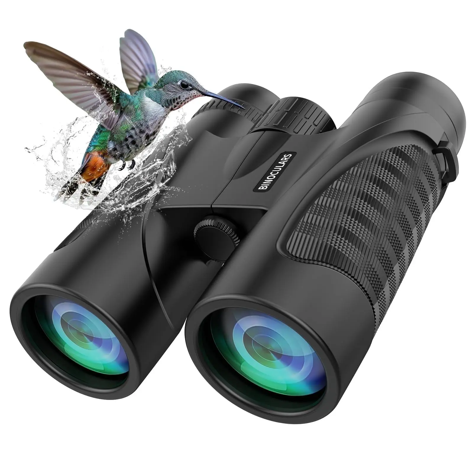 12x42 HD Binoculars for Adults and Kids, BAK4 Prism FMC Waterproof Outdoor Binoculars for Bird Watching Hiking Travel Sports Safari