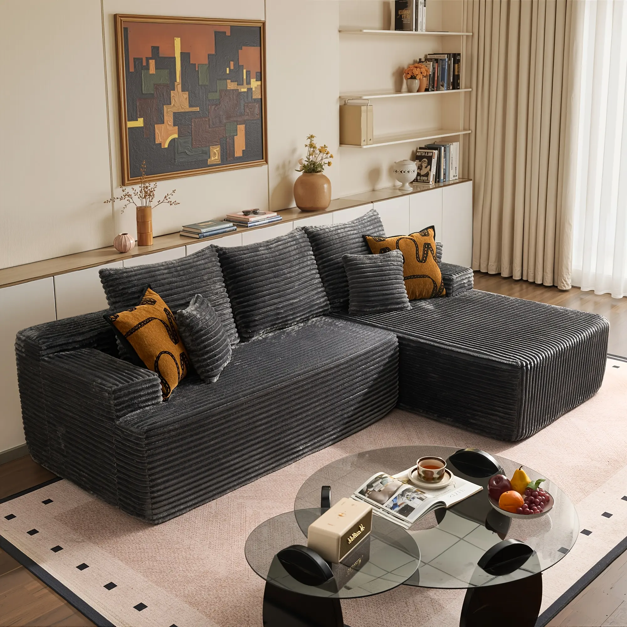 Grey    Right Chaise (Facing)