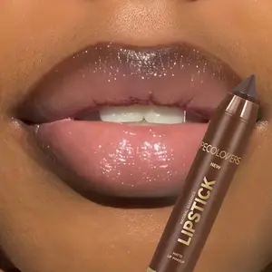 1PC Brown Smooth Lipstick, Easy Coloring Lipliner, Durable Moisturizing Lipstick -Perfect for Daily Makeup, Moisture