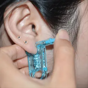 1 set/1 piece + 2 alcohol pads Ear Piercing Gun Steel Ball Stud, Earring Set, Ear Stud Gun, Ear Piercing Tool, Safety Piercing Tool, Bag Drill Piercing Gun