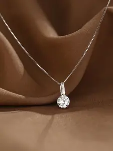 1pc Minimalist Delicate Pendant Necklace, Collarbone Chain, Casual Wear For All Seasons