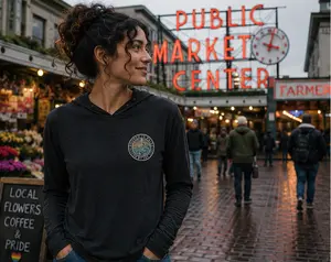 Moved by the Tide Hooded Long Sleeve Tee