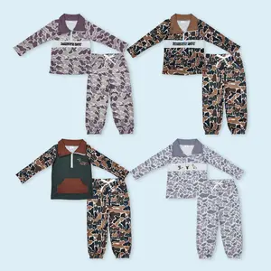 Camouflage pullover matching leggings kids boy outfits