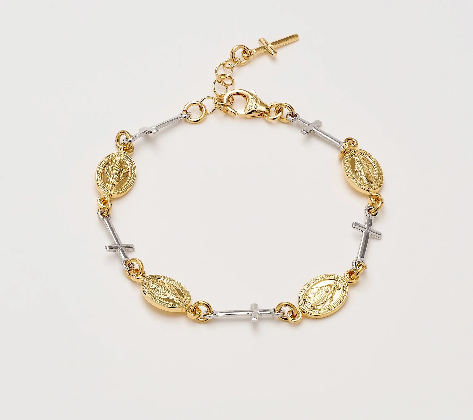David Markstein Bronze Ponte Vecchio Religious Motif Bracelet