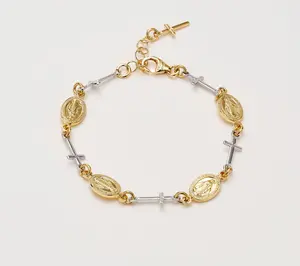 David Markstein Bronze Ponte Vecchio Religious Motif Bracelet