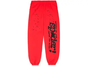 Sp5der Pink V2 Sweatpant Red
