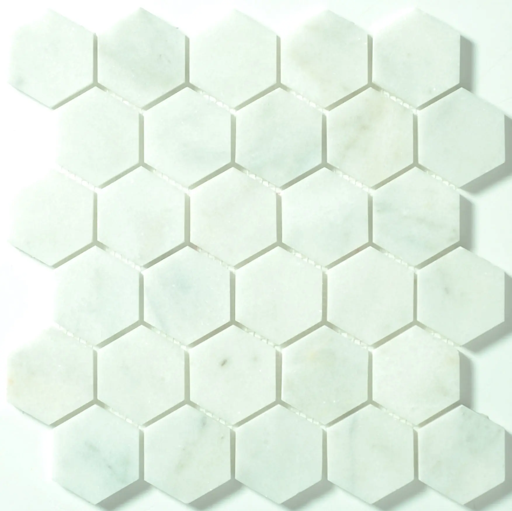 Polished 2x2 Hexagon Pearl Mosaic Tiles, Decorative Traditional Style, Commercial Grade, 1 Sheet = 1 Sq.ft., 2"X2", Bathroom