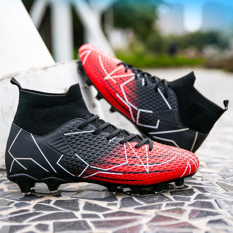 Men's High Top Football Shoes, BreathableComfortable Football Cleats, Professional Football Shoes