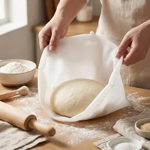Versatile Silicone Dough Bag: High-Temp, Non-Stick, All-in-One Mixing, Proofing & Chilling. Seamless Design for Easy Cleaning. Perfect for Home Bakers & Commercial Bakeries.