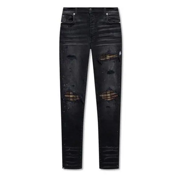 Amiri MX1 Black Brown Plaid