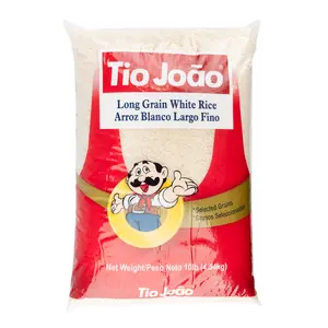 Tio Joao Long Grain White Rice 10 lb Arroz Blanco Largo Fino Selected Grains Carb Calories Brazilian Product