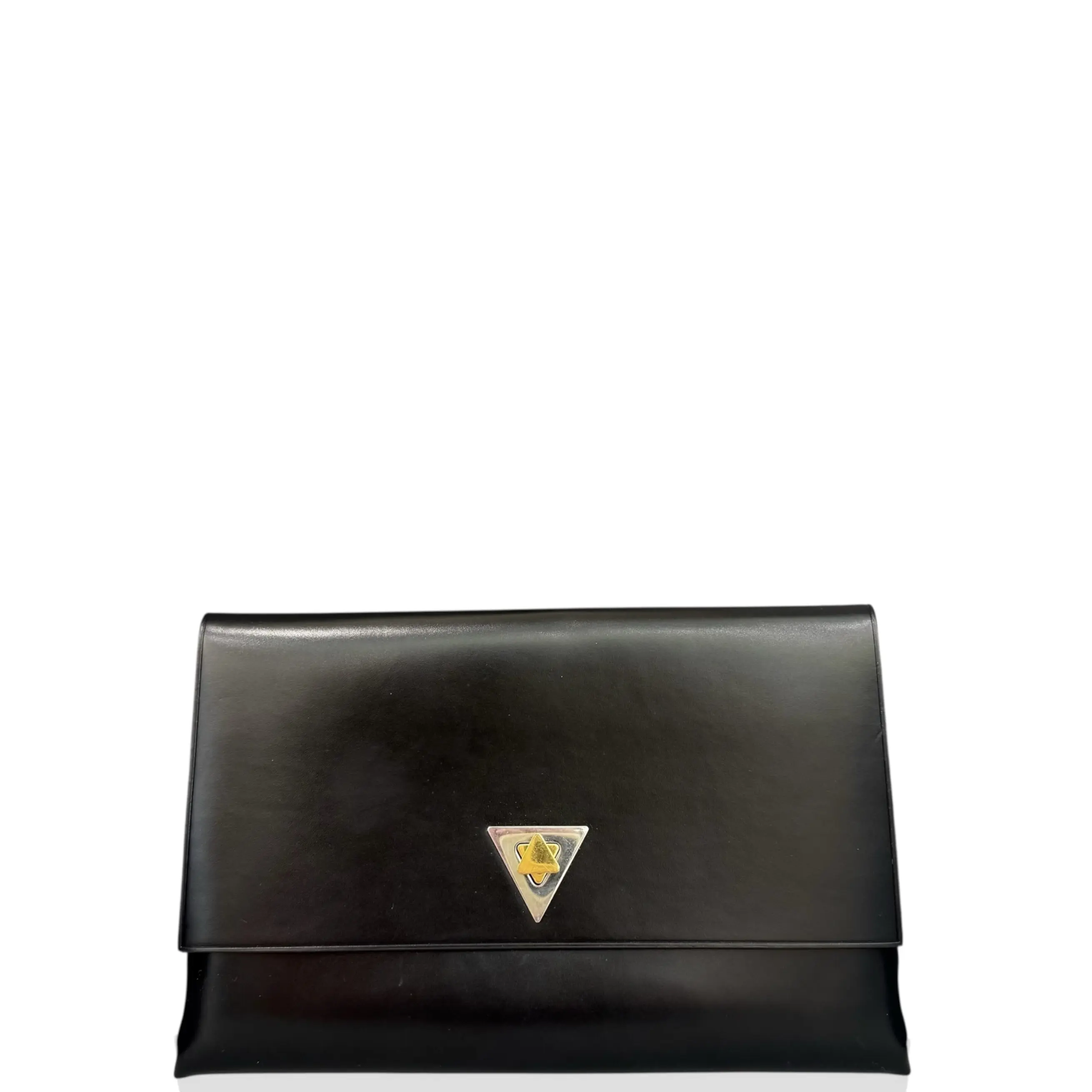Pre-owned BOTTEGA VENETA Leather clutches & wristlets Clutch Shiny Calfskin Black (kr050526a7)
