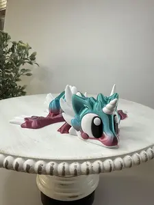 3D Printed MEGA Rainbow Dragon Flexi