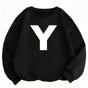 Bold Alphabet Y Sweatshirt – Long Sleeve Monogram Design for Trendy Looks