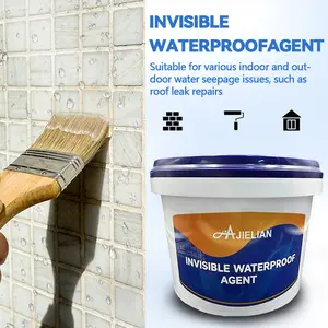 2500g Transparent Waterproof Glue - Suitable for walls, bathrooms, roofs, window sills, drain pipes, etc. - Leak repair coating. Waterproof and wear-resistant. Indoor / outdoor crack and leak repair coating agent.